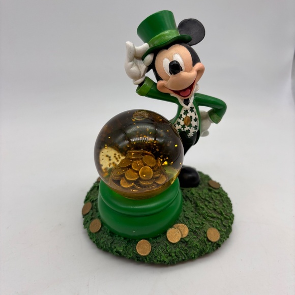 Disney WDW Parks Mickey Mouse Leprechaun St. Patricks Day Mini Water Snow Globe - Picture 4 of 10